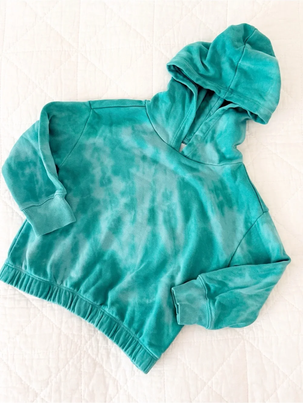 GAP 3T Kids Teal Tie-Dye Pullover Hoodie